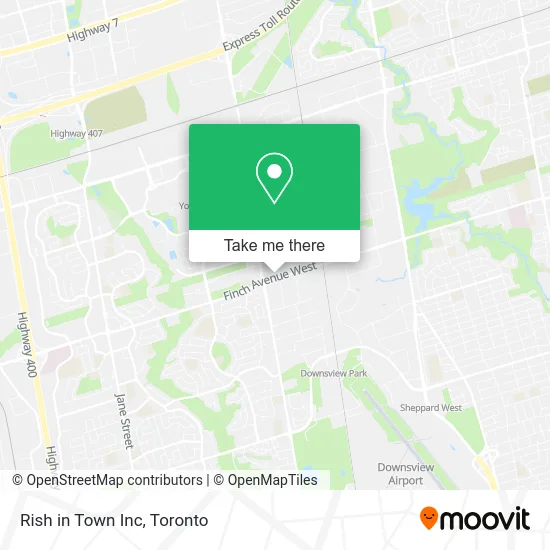 Rish in Town Inc map