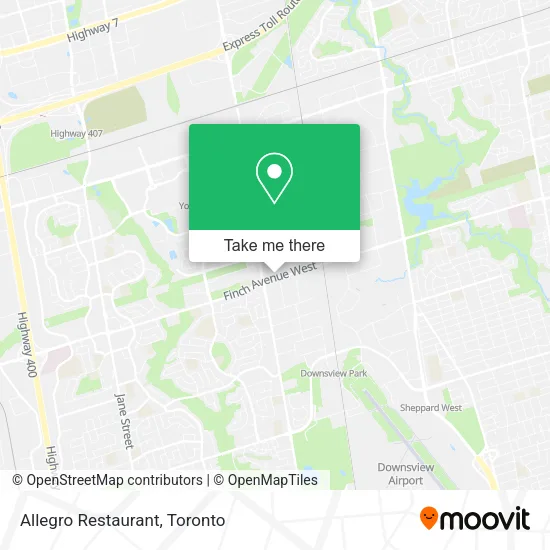 Allegro Restaurant map