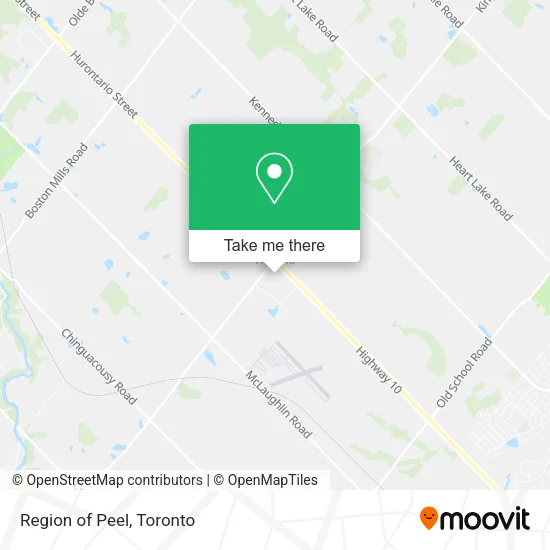 Region of Peel map