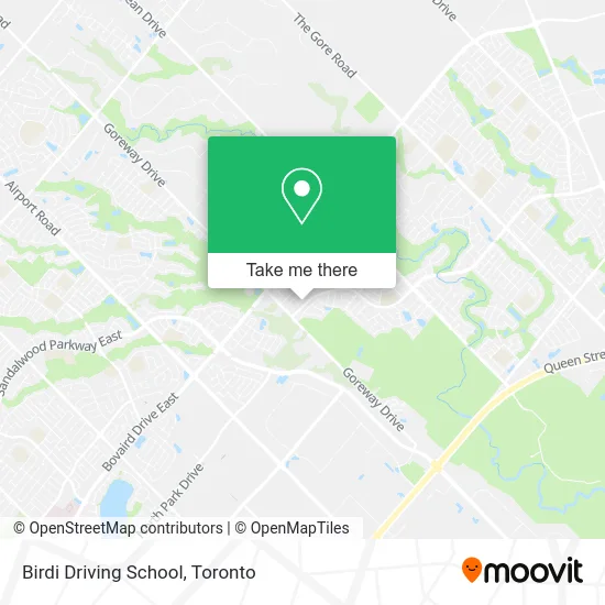 Birdi Driving School map