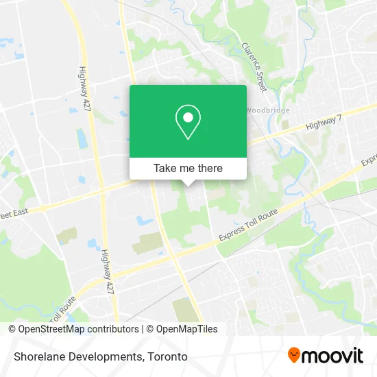 Shorelane Developments map