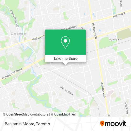 Benjamin Moore map