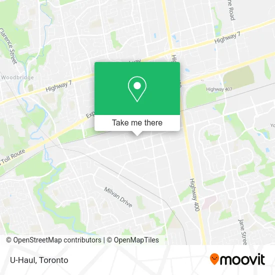 U-Haul map