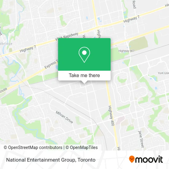 National Entertainment Group map