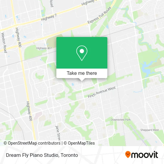 Dream Fly Piano Studio map