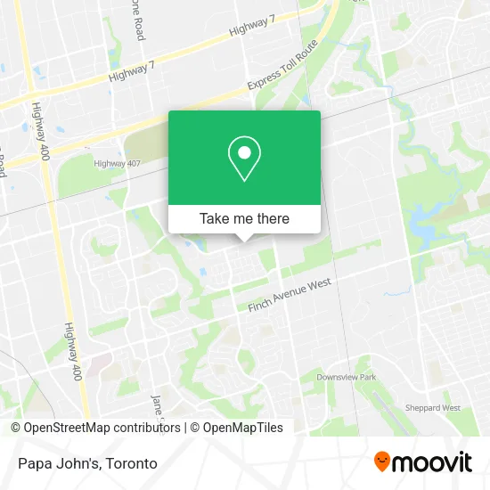 Papa John's map