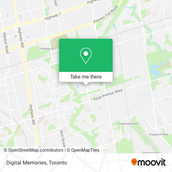 Digital Memories map