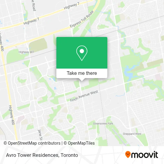 Avro Tower Residences map