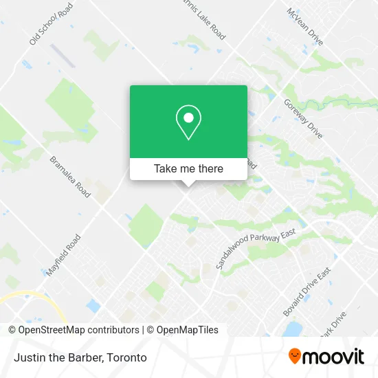 Justin the Barber map