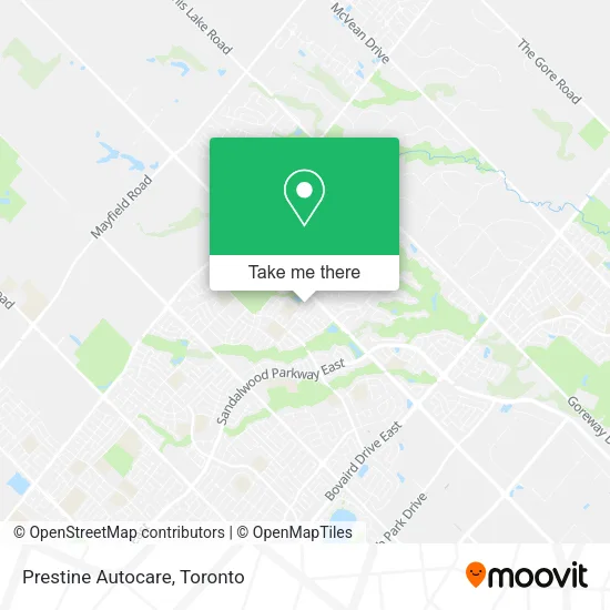 Prestine Autocare map