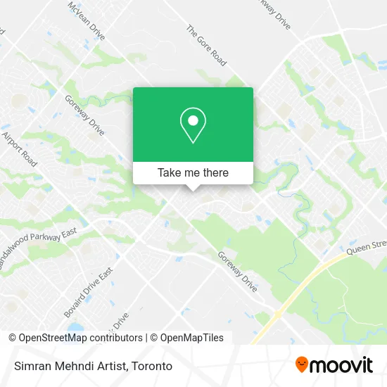 Simran Mehndi Artist map