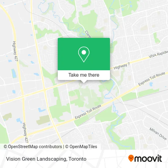 Vision Green Landscaping map