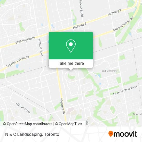 N & C Landscaping map