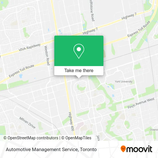 Automotive Management Service map