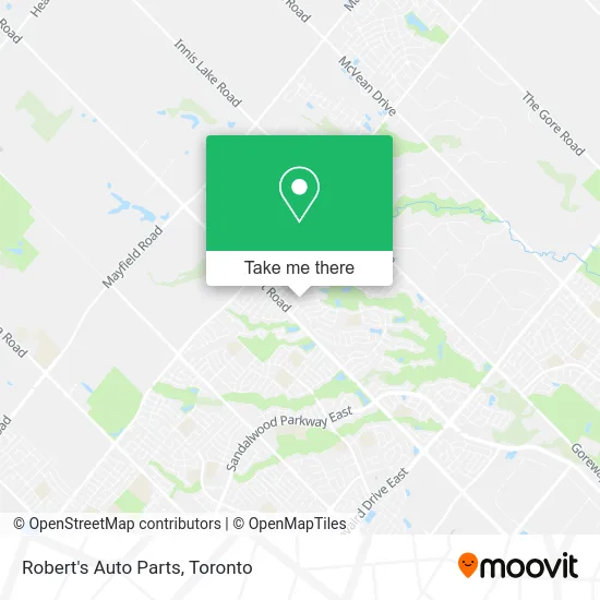 Robert's Auto Parts map