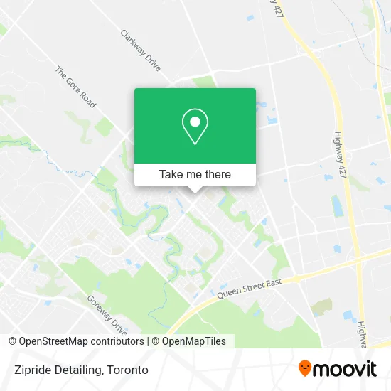 Zipride Detailing map