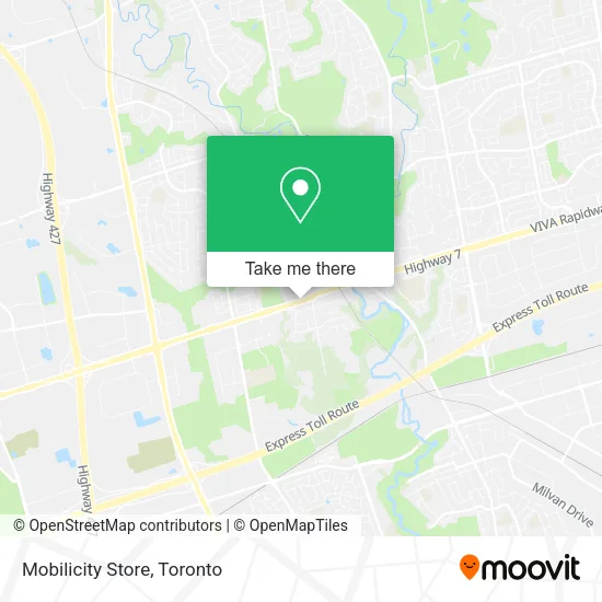 Mobilicity Store map