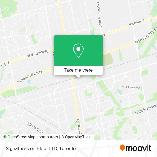 Signatures on Bloor LTD map