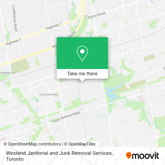 Westend Janitorial and Junk Removal Services map