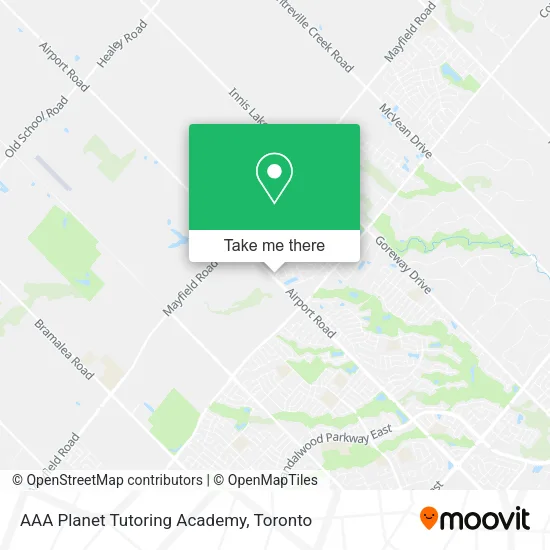 AAA Planet Tutoring Academy map