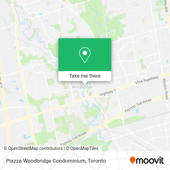 Piazza Woodbridge Condominium map