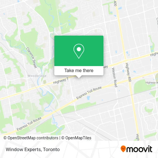 Window Experts map