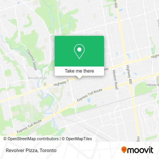 Revolver Pizza map