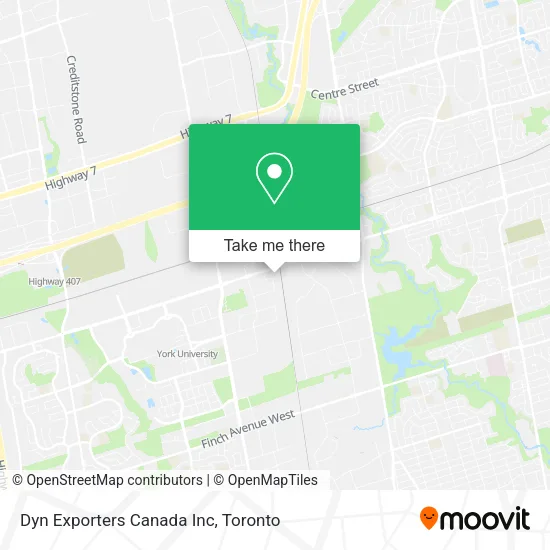 Dyn Exporters Canada Inc map