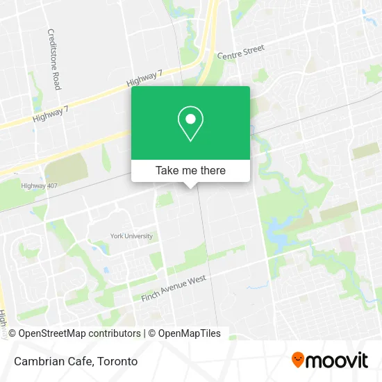 Cambrian Cafe map