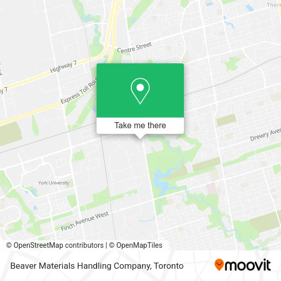 Beaver Materials Handling Company map