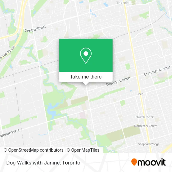 Dog Walks with Janine map