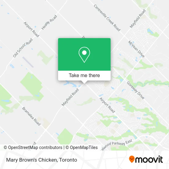 Mary Brown's Chicken map