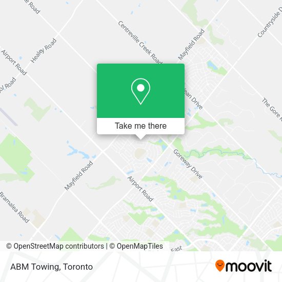 ABM Towing map