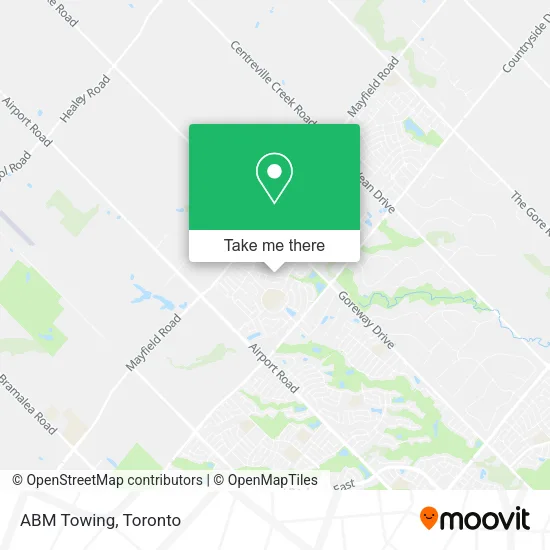 ABM Towing map
