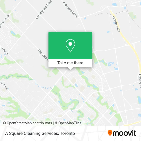A Square Cleaning Services map