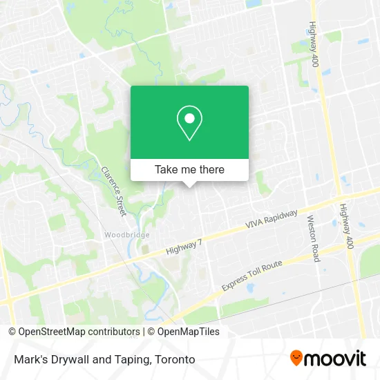 Mark's Drywall and Taping map