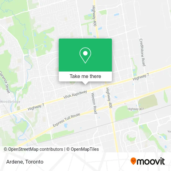 Ardene map