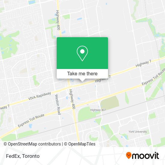FedEx map