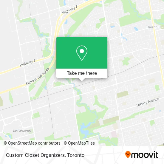Custom Closet Organizers map