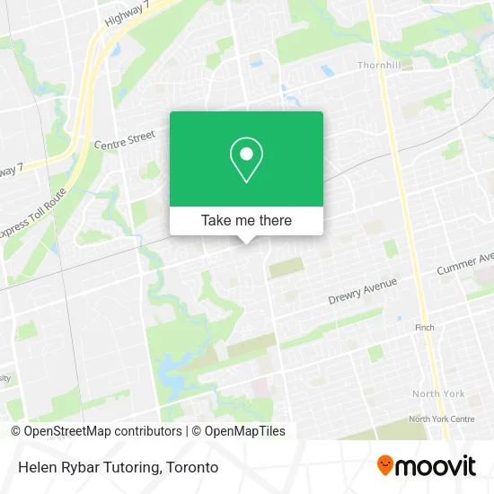 Helen Rybar Tutoring map