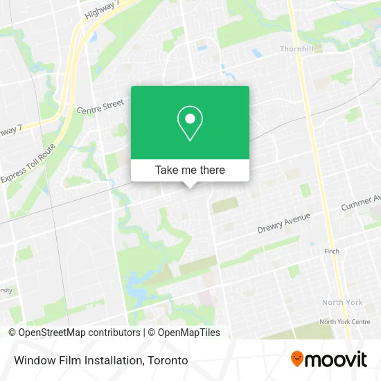 Window Film Installation map