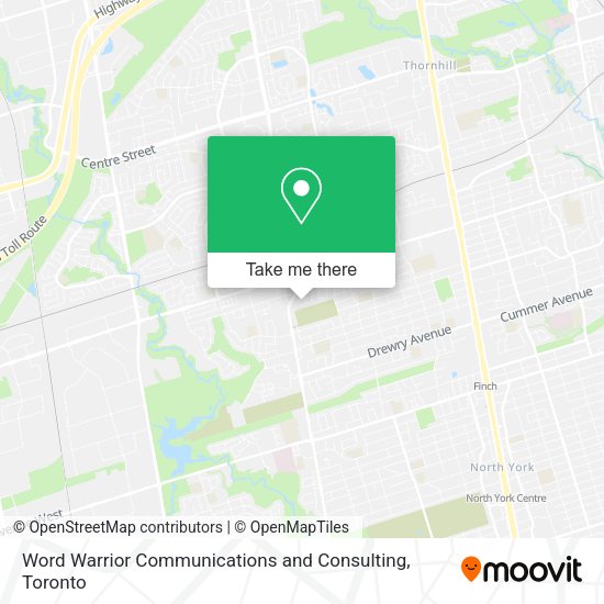 Word Warrior Communications and Consulting map