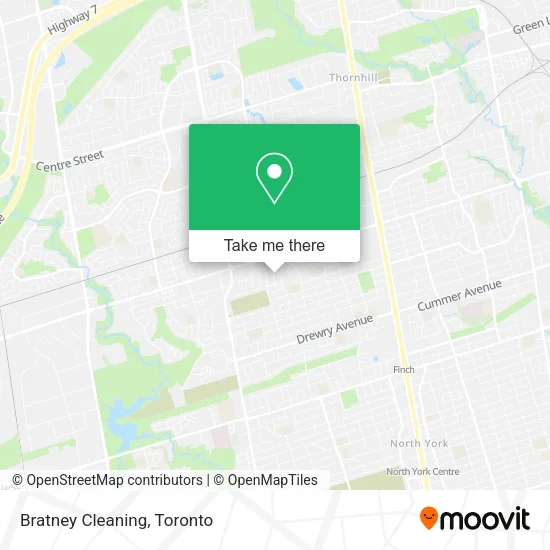 Bratney Cleaning map