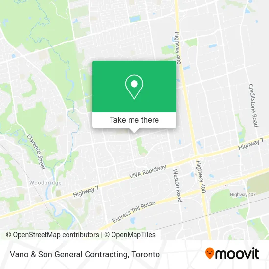 Vano & Son General Contracting map