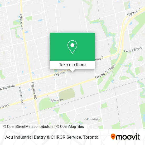 Acu Industrial Battry & CHRGR Service map