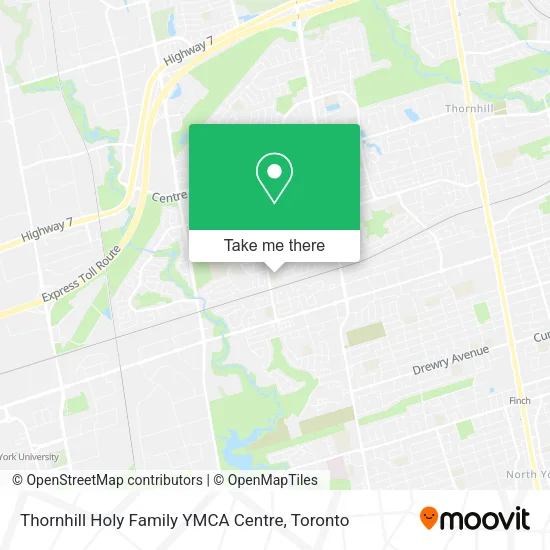 Thornhill Holy Family YMCA Centre map