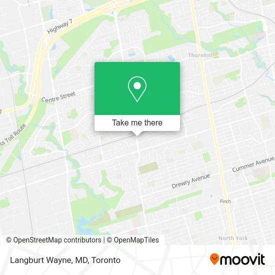 Langburt Wayne, MD map