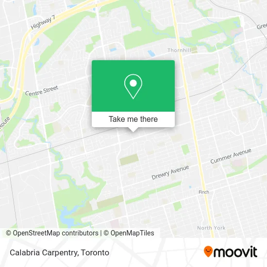 Calabria Carpentry map