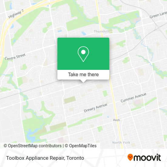 Toolbox Appliance Repair map