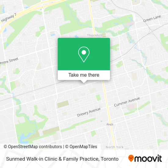 Sunmed Walk-in Clinic & Family Practice map